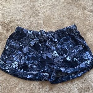 Blue Floral Joe Fresh Sleep Shorts